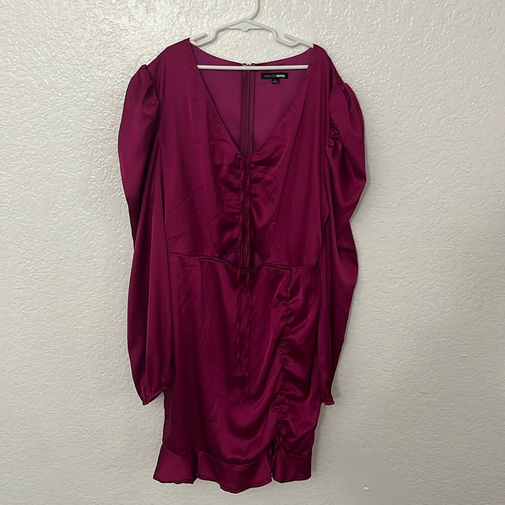 Fashion Nova someone special satin mini dress